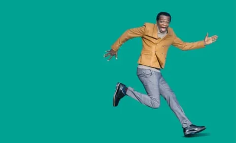 The Comedian Stephen K Amos: ‘My Feet Are a Disaster’ Plus They’re Connected on the Most Gaunt Legs Anyone Has Seen.